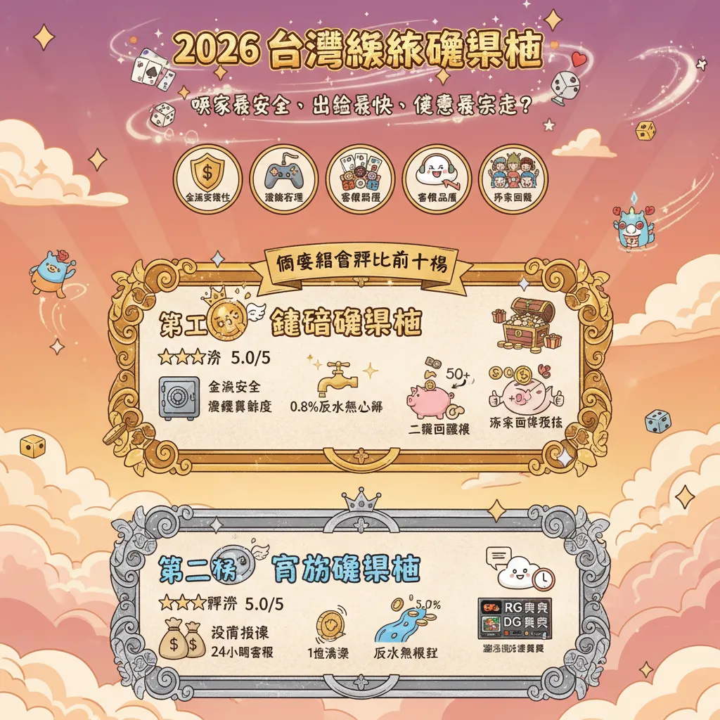 2026年十大娛樂城評比一覽：安全、優惠、出金速度全解析